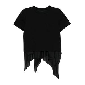 사카이 반팔 티셔츠 25 08181002 BLACKXBLACK