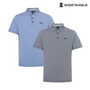 [와이드앵글]  WMM25256  CO 모노 핀스트라이프 폴로 티셔츠 M