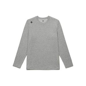 데상트 공용 기모 긴팔 티셔츠 AP313XTL91-MGRY