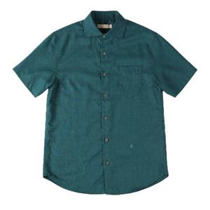 [빠니깔레][빠니깔레] 린넨블랜드 블루그린반팔셔츠 d-gcsh19gn