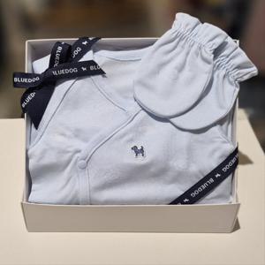 블루독베이비 10 26SS (BL) 구름모달배내저고리손싸개2종세트 (461700000500806)