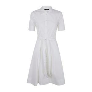 랄프로렌 핀바르 버튼 프론트 반팔 원피스 200748950015 WHITE