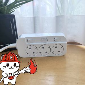 자동 소화 시소탭 먼지 차단 개별 멀티탭 3구