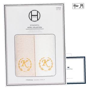 송월 카이저 40수 코마 160g 2매 선물세트(쇼핑백)