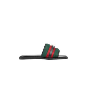 구찌 인터로킹 G 슬라이드 샌들 그린 레드 835091-HAAHH-8449