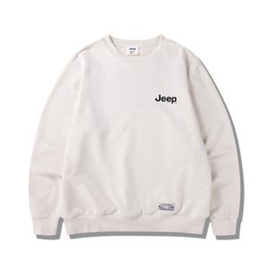 지프 남녀공용 에센셜 스몰 로고 맨투맨 티셔츠 JQ5TSU802IV