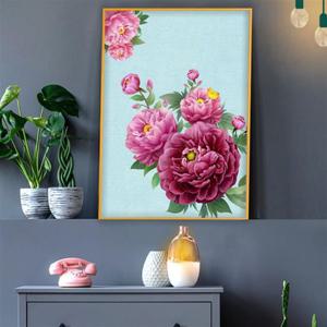 목단그림액자 풍수그림 돈들어오는 꽃그림 A2gdAL2 목단 목단그림 부자되는그림 풍수인테리어