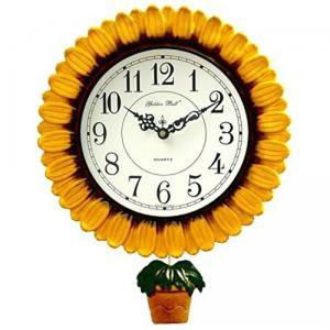GB2021 무소음 해바라기 화분 추 벽시계 제조한국 인테리어시계 추시계 월클락 개업시계