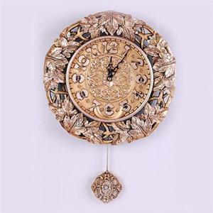 SWS 로마넝쿨 골드 추벽시계 집들이 개업선물 벽장식소품 엔틱벽시계