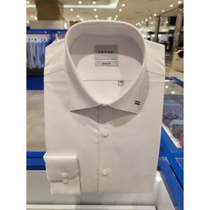 [예작(셔츠)]슬림핏 26S/S YJFSBS156WH 카라포인트 스판솔리드셔츠