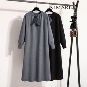 ATMARK (77까지)라운드리본타이롱원피스_AA59OP013G