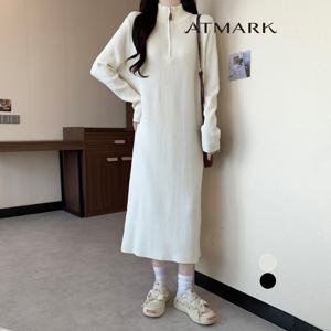 ATMARK 하프집업골지롱원피스_AA59OP014G