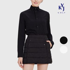 겨울 오리털 보온 필드룩 여성 골프 덕다운 패딩 스커트 DPWLSK97