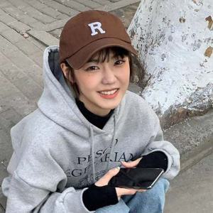 로고 데일리 메탈버클 남녀공용 R자수 베이직 볼캡