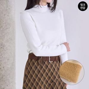 [모리스커밍홈] 밍크안감 반폴라 슬림 니트_M2512KN133D