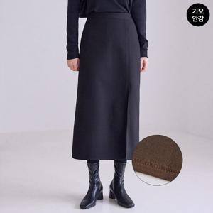 [모리스커밍홈] 뒷밴딩 사이드 트임 모직 스커트(기모안감)_M2512SK105D