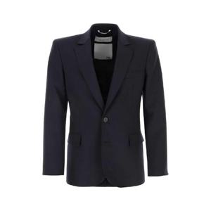 VALENTINO GARAVANI 미드나잇 블루 울 블레이저 4V3CEF618EJ 598