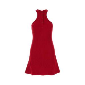 COURREGES Red viscose blend dress 125MRO572FI0001 4015