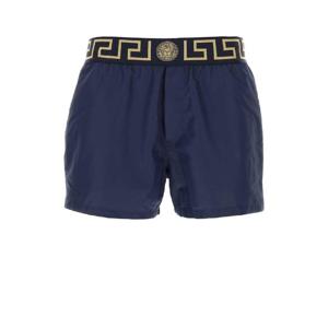 VERSACE 블루 폴리에스테르 수영 반바지 ABU010221A11120 A70W