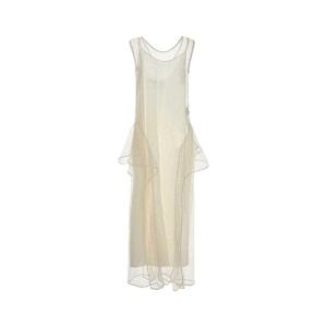 LOEWE PAULAS IBIZA White mesh Paula s Ibiza dress S616Y09XAX WHITE