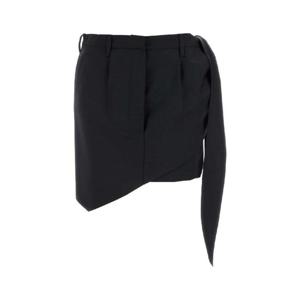 PRADA Midnight blue mohair blend mini skirt P114ZSOOO12I1 F0008