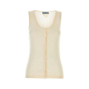 PRADA 스킨 핑크 캐시미어 블렌드 조끼 P29B04SOOO14OQ F0018