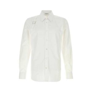 ALEXANDER MCQUEEN White poplin shirt 828259QNAAX 9000