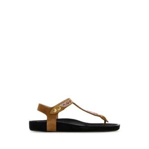 ISABEL MARANT Embellished suede sandals SD0115FCC2A01S 50CO