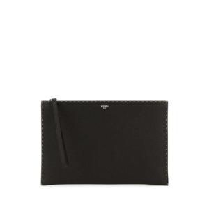 FENDI 다크 브라운 가죽 클러치 7N0134AP3B F1RXY