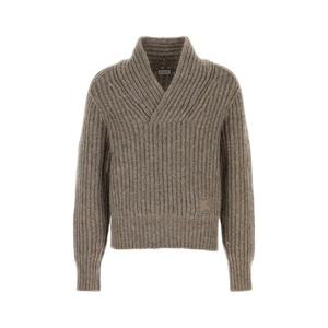 BURBERRY Dove grey wool sweater 8115221 A2954