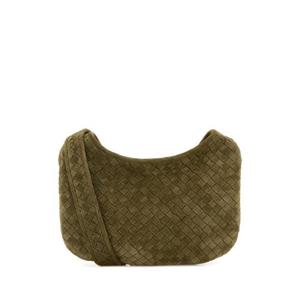 BOTTEGA VENETA Sage green suede crossbody bag 836918V5Y30 2877