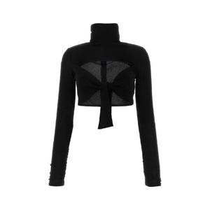 MSGM 블랙 비스코스 탑 3542MDM07237812 99