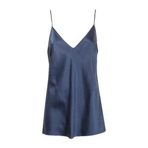 조셉 브이넥 스파게티 스트랩 실크 새틴 탑 JF009634 0365