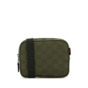 GUCCI Olive green GG fabric crossbody bag 834268FAEOG 3241