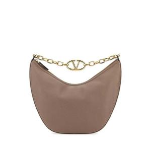 VALENTINO GARAVANI 앤틱풍 핑크 가죽 미디엄 Hobo VLogo Moon 숄더백 4W0B0N59JDK 416