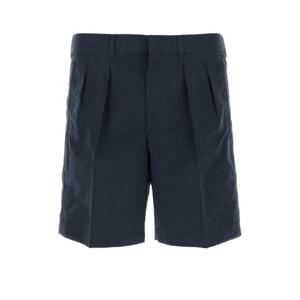 TOM FORD Navy blue cotton blend bermuda shorts SSL005FMC207S25 HB825