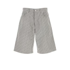 DIOR HOMME DENIM CARGO SHORTS OBLIQUE 483D009A3001 880