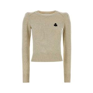 ISABEL MARANT ETOILE Melange cream cotton blend Abelle sweater PU0733FAC1L17E 02LY