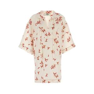 FENDI Printed linen kaftan FXD579AT8M F1MVO