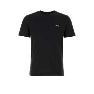 ZEGNA Black cotton t shirt RE7360A5B760 K09