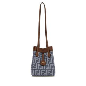FENDI Embroidered fabric mini Origami shoulder bag 8BS083AUT4 F1SXQ