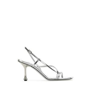 JIMMY CHOO Silver leather Etana 80 sandals ETANA80QUI SILVER