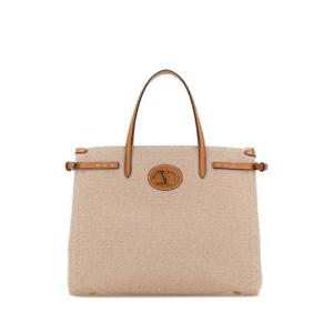 VALENTINO GARAVANI Two-tone canvas Antibes shopping bag 6W2B0R19EZT R2H