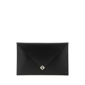 FENDI Black leather large clutch 7N0161AAIW F0GXN