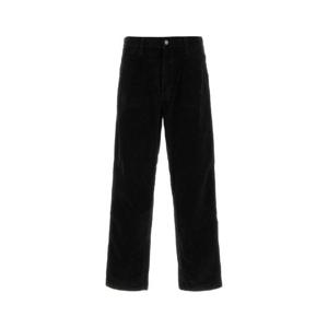 CARHARTT WIP Black corduroy Single Knee Pant I02862732 8902