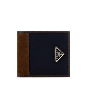 PRADA 투톤 패브릭 및 스웨이드 지갑 2MO513384 F0C1B