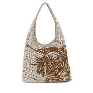 BURBERRY White crochet shopping bag 8109369 A2021