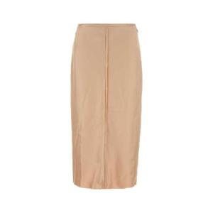 AMI Skin pink stretch satin skirt FSK447PL0037 680