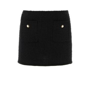 MIU MIU Black boucle mini skirt MG2054S2321299 F0002