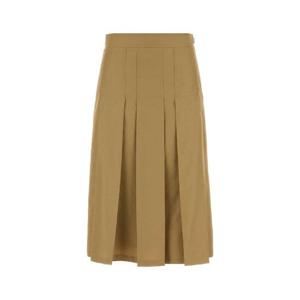 PRADA Beige cotto blend skirt 21H011SOOO13GP F0594